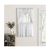 Ellis Classic Tailored Design in a Perma Press Fabric 3" Rod Pocket Premium Lined Swag 84"x45" White