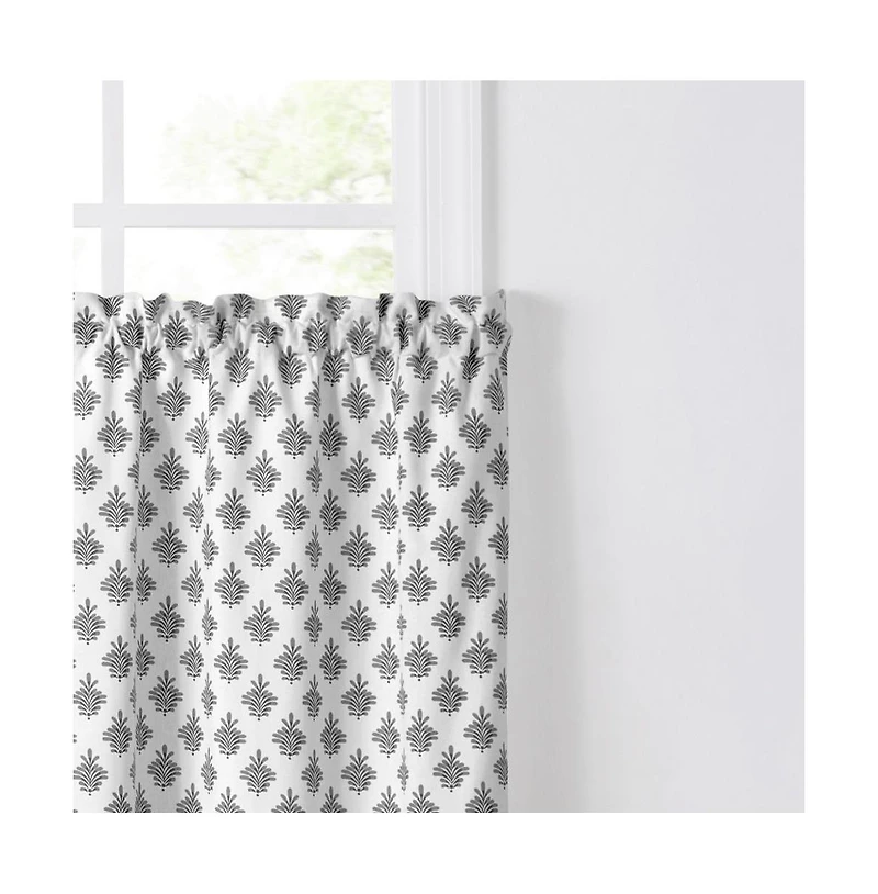 Ellis Curtain Manchester Window Treatment 1.5" Rod Pocket 100% Cotton Curtain Tiers 50" x 30