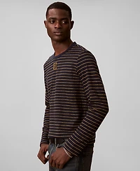 Calvin Klein Men's Striped Long-Sleeve T-Shirt