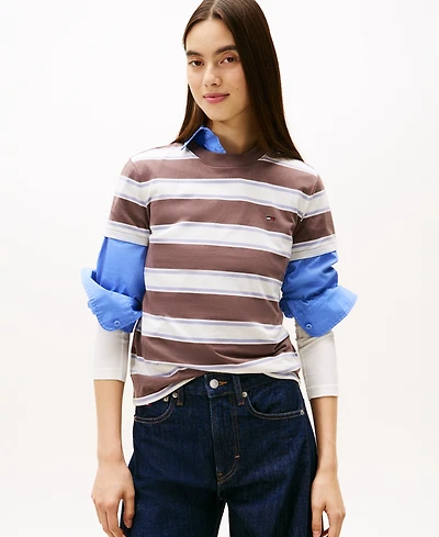 Tommy Jeans Women's Flag Jersey Crewneck T-Shirt