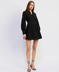 En Saison Women's Annaeliese Long-Sleeve Mini Dress