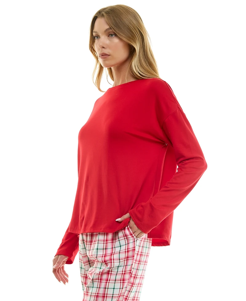 Roudelain Women's Long-Sleeve Drop Shoulder Top