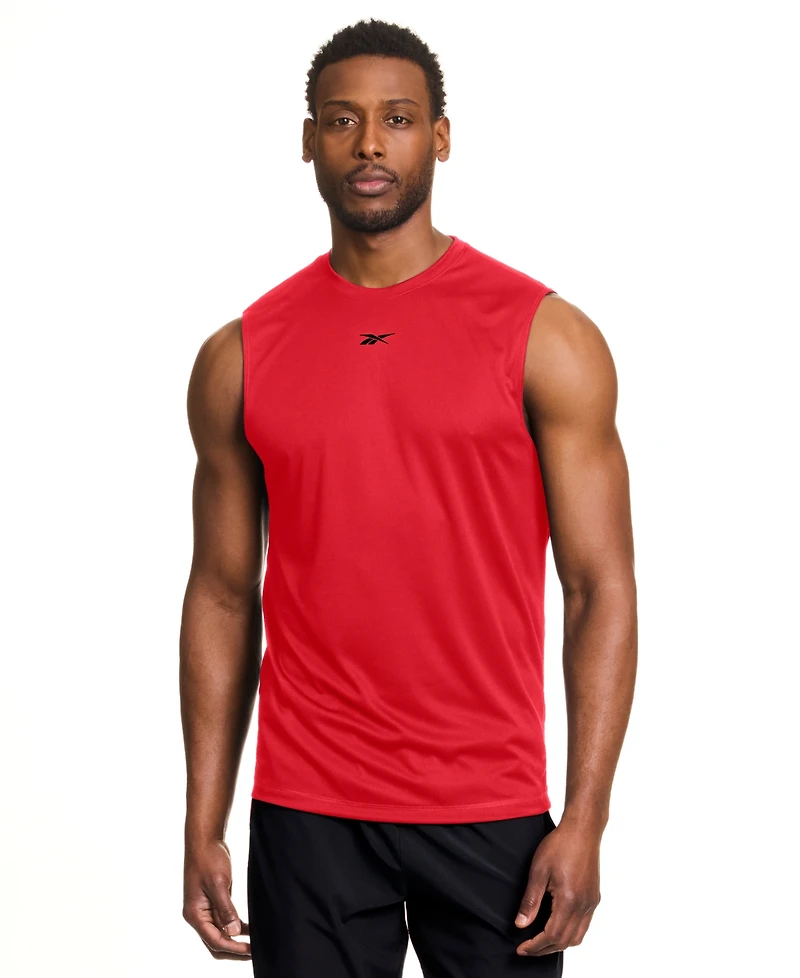 Reebok Men's Sleeveless Logo Tech Tank Top