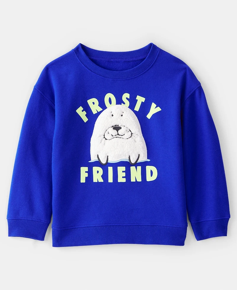 Carter's Boys Toddler 2T-5T DayDream Walrus Pull-On Sweatshirt