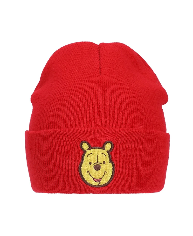 Winnie the Pooh Men's Embroidery Acrylic Knit Cuff Beanie