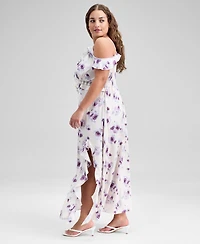 And Now This Trendy Plus Lace-Trim Empire-Waist Dress, Macy's Exclusive