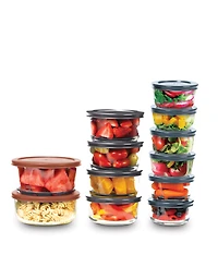 24 Pc Glass Containers