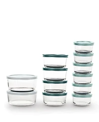 24 Pc Glass Containers