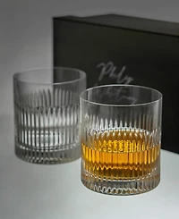 Philip Whitney Apex Double Old Fashioned Glass, Set of 2