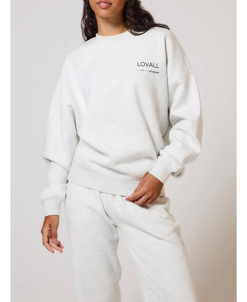 Lovall Women's All Szn Organic Oversized Sweatshirt Three