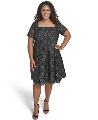 Eliza J Plus Size Fit and Flare Dress