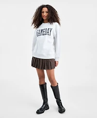 Bar Iii Women's Gameday Crewneck Sweatshirt, Macy's Exclusive