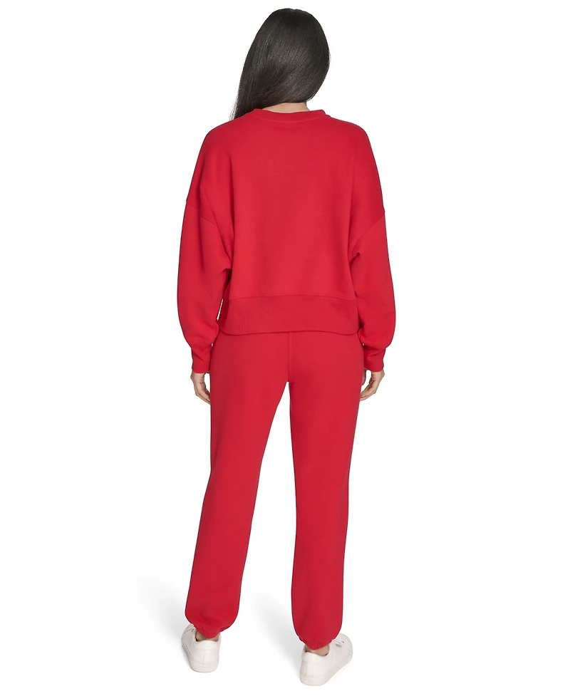 Calvin Klein Women's Performance Flocked Logo Jogger Sweatpants