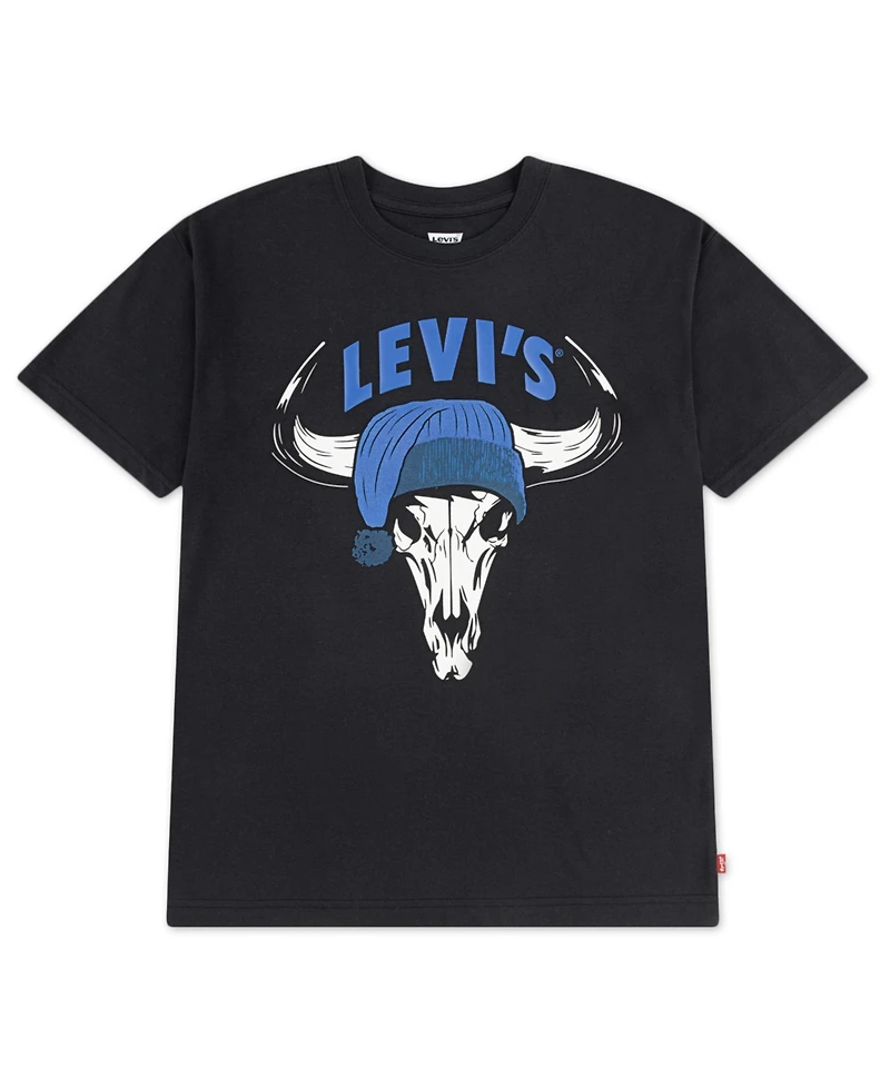 Levi's Boys 8-20 Festive Steer Head Crewneck T-Shirt