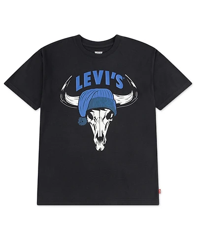Levi's Boys 8-20 Festive Steer Head Crewneck T-Shirt