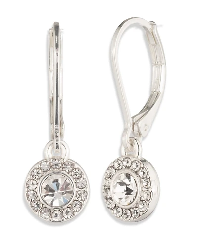 Lauren Ralph Lauren Glass Crystal Stone Pave Drop Earrings