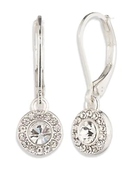 Lauren Ralph Lauren Glass Crystal Stone Pave Drop Earrings