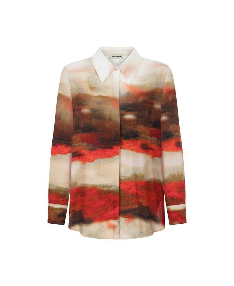 Nocturne Women's Printed Flowy Shirt