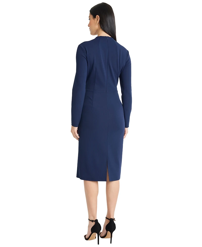 Maggy London Women's Long-Sleeve Dress