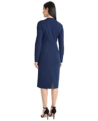 Maggy London Women's Long-Sleeve Dress