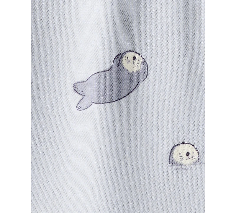 Carter's Baby Boys or Girls Otter Print Long-Sleeve Sleep and Play Pajama