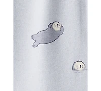 Carter's Baby Boys or Girls Otter Print Long-Sleeve Sleep and Play Pajama