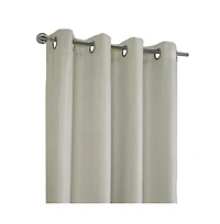 Thermaplus Vigo Blackout Provide Absolute Privacy Cost Cutting Benefits Grommet Curtain Panel 52" x Off-white