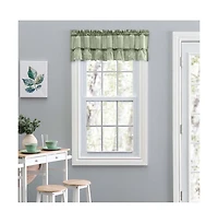 Ellis Stacey 1.5" Rod Pocket High Quality Fabric Solid Color Window Ruffled Filler Valance 54"x13