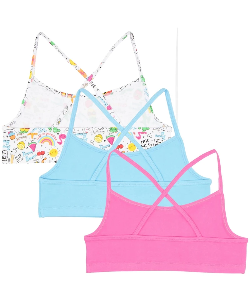 Tommy Bahama Little Girls Crossback Bralette 3 Pack Bralette