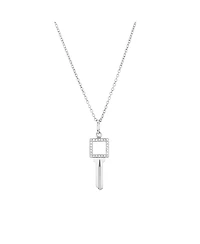 Pre-Owned Tiffany & Co. Modern Open Square Key Pendant Necklace