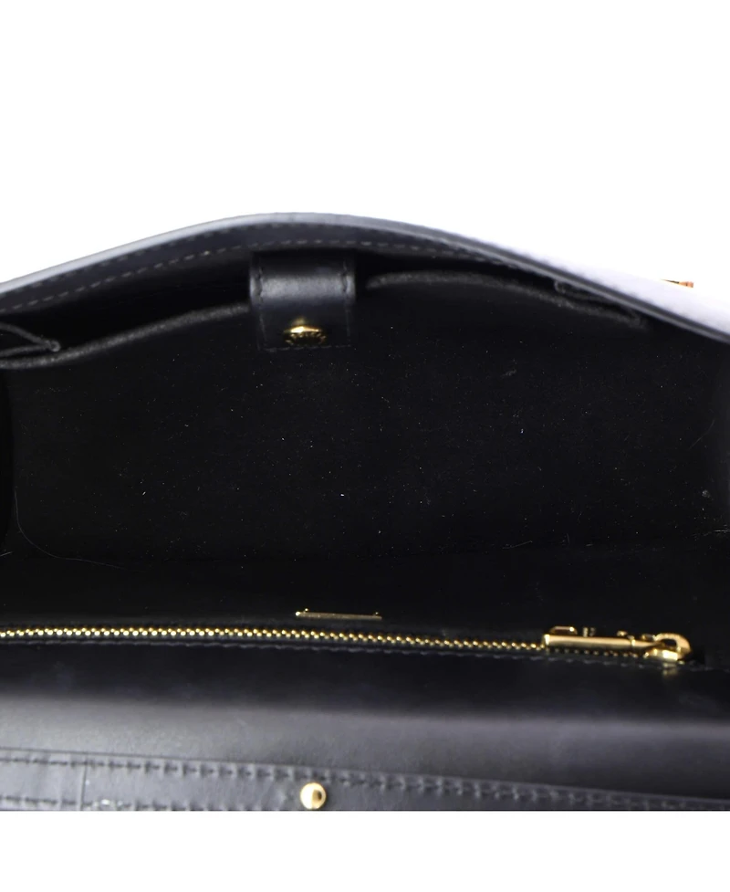 Pre-Owned Dolce & Gabbana Small Dg Logo Flap Shoulder Bag Leather
