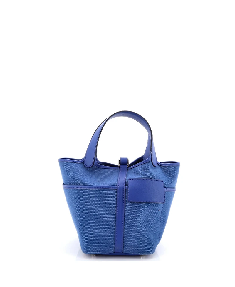 Pre-Owned Hermes Pm Cargo Picotin Lock Bag Canvas and Swift