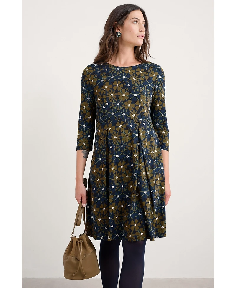 Seasalt Cornwall Women's Quarter Sleeve Witch Hazel Dress