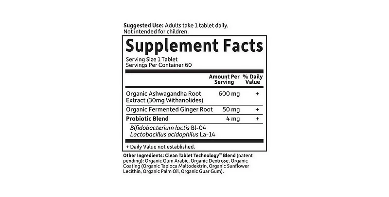 Garden of Life Ashwaganda Stress & Mood, 60 Tabs