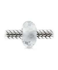 Bling Jewelry Set of 2 Faceted Murano Glass Charm Bead with Sterling Silver Core