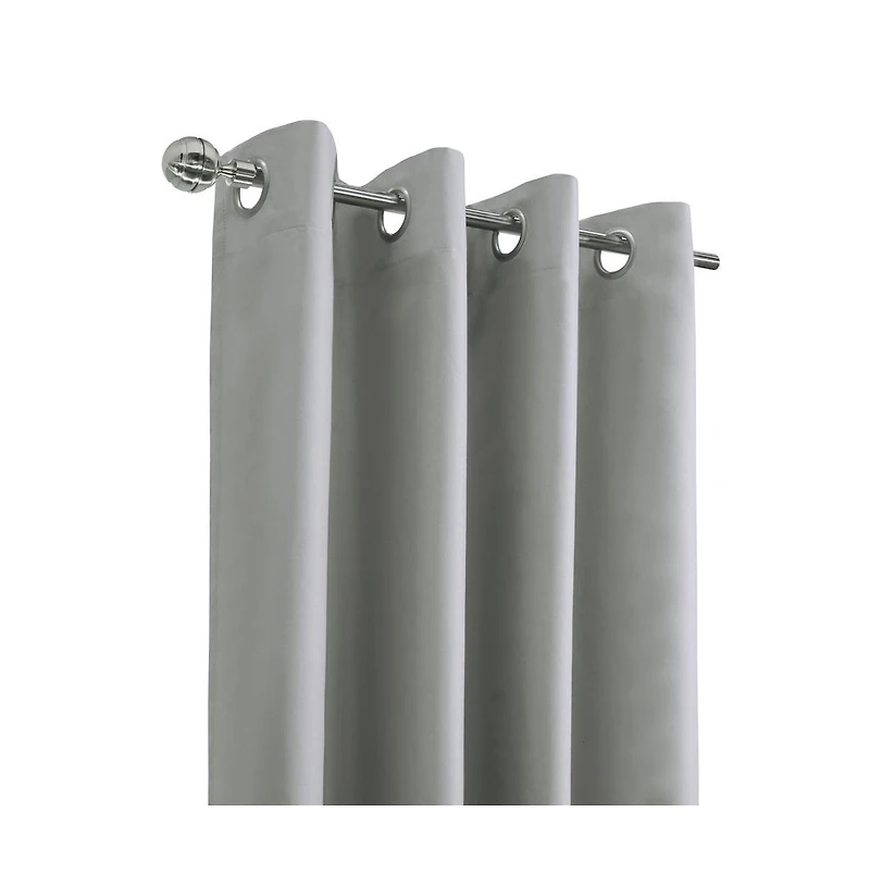 Thermaplus Alpine Blackout Premium Stylish and Functional Grommet Curtain Panel 52" x 95" Light Grey