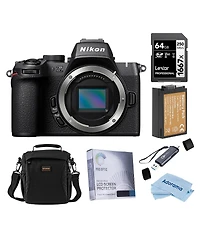Nikon Z50II Mirrorless Camera, Bundle with 128GB Memory Card, En-EL25 Battery and Shoulder Bag