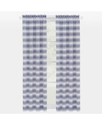 Kate Aurora 1 Piece Isabelle Abstract Rod Pocket Semi Sheer Window Curtain Panel
