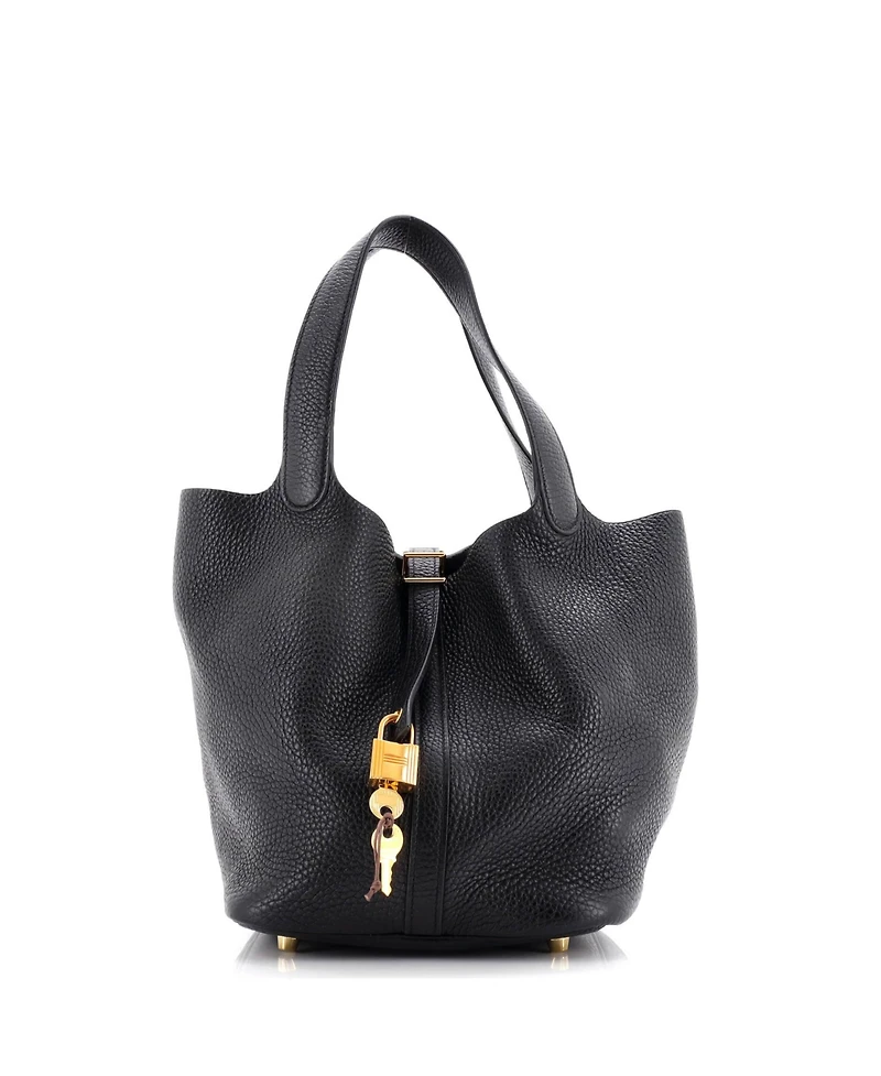 Pre-Owned Hermes Mm Picotin Lock Bag Clemence