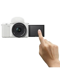 Sony Zv-E10 Mirrorless Camera, White with E Pz 16-50mm f/3.5-5.6 Oss Ii Lens