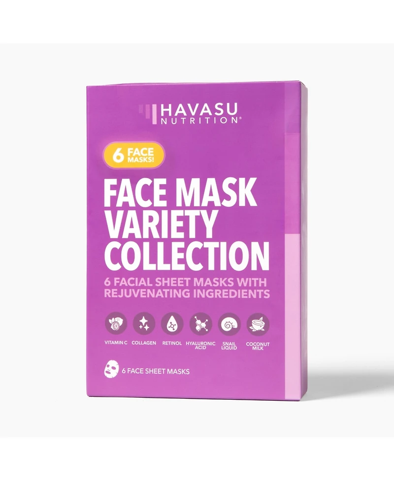 Havasu Nutrition Face Sheet Masks (6 Pack),