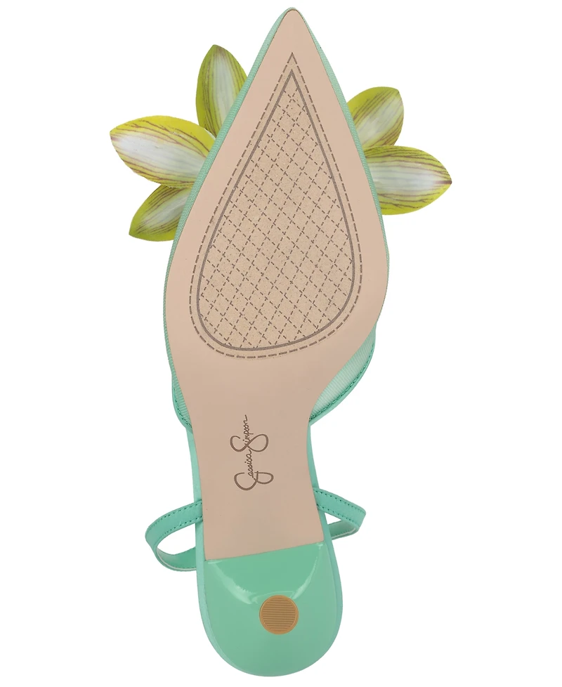 Jessica Simpson Women's Vilyria Orchid Embellished Mid-Heel Pumps