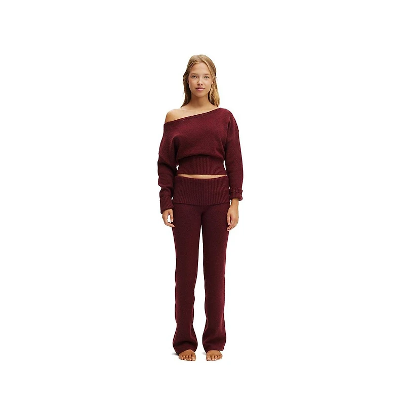 Cotton On Women's Off The Shoulder Fluffy Knit Jumper