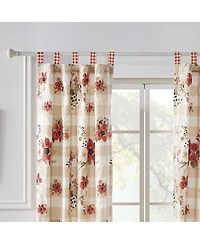 Wheatly Farmhouse Gingham Blackout Curtain Panels Pair 48" x 84" by Greenland Home Fashion
