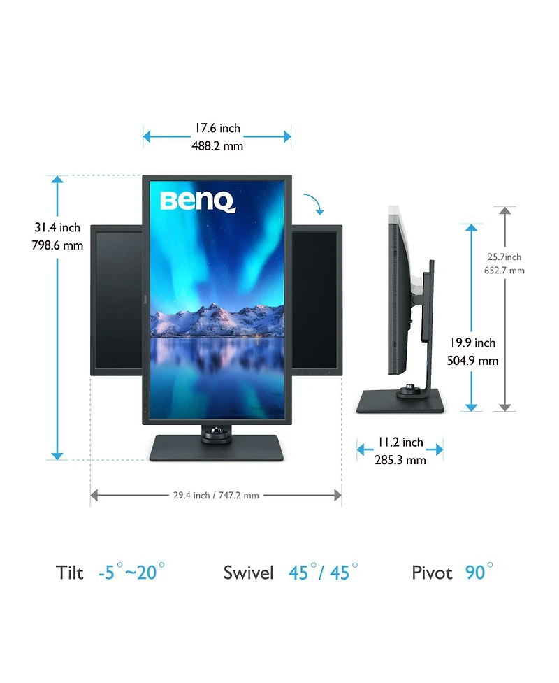 BenQ SW321C 32" 4K Photo and Video Editing Monitor