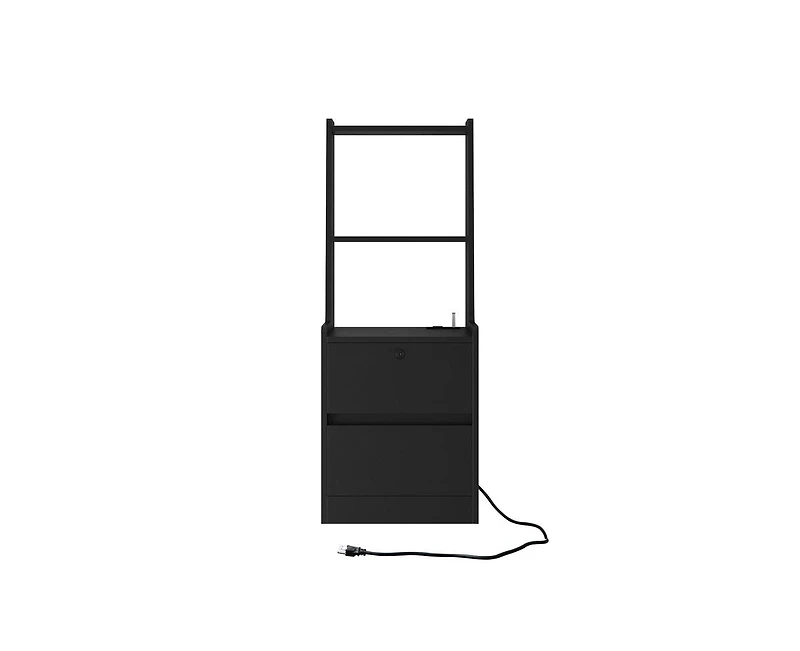 Casainc Storage Cabinet with Night Light Bookshelf