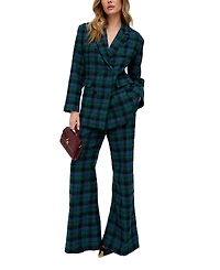 Lily and Lionel London Women's Zena Double Breasted Prince Of Wales Check Print Jacket