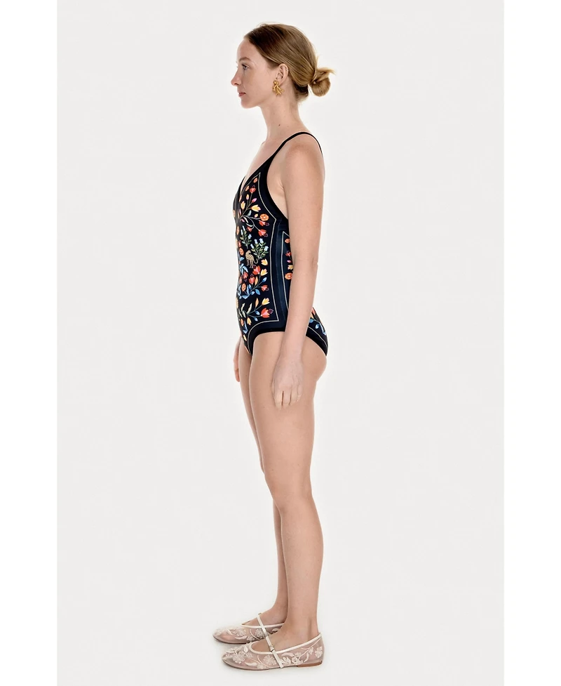 Jessie Zhao New York Women's Night Imagination Reversible V-Neck One-Piece Swimsuit