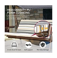 Sunjoy 4-Seat Luxury Swing and Bed with Elastic Metal Mesh Seat