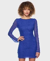 Alex & Sophia Juniors' Long-Sleeve Bodycon Dress